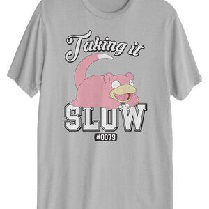 Pokemon Slowpoke Graphic Gray Unisex T-Shirt